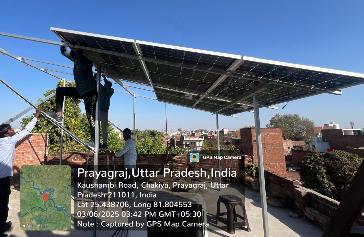 Home solar installation Varanasi